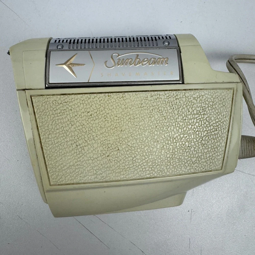 Vtg Sunbeam Shavemaster SM-X Electric Razor Mid Century Tested Powers On